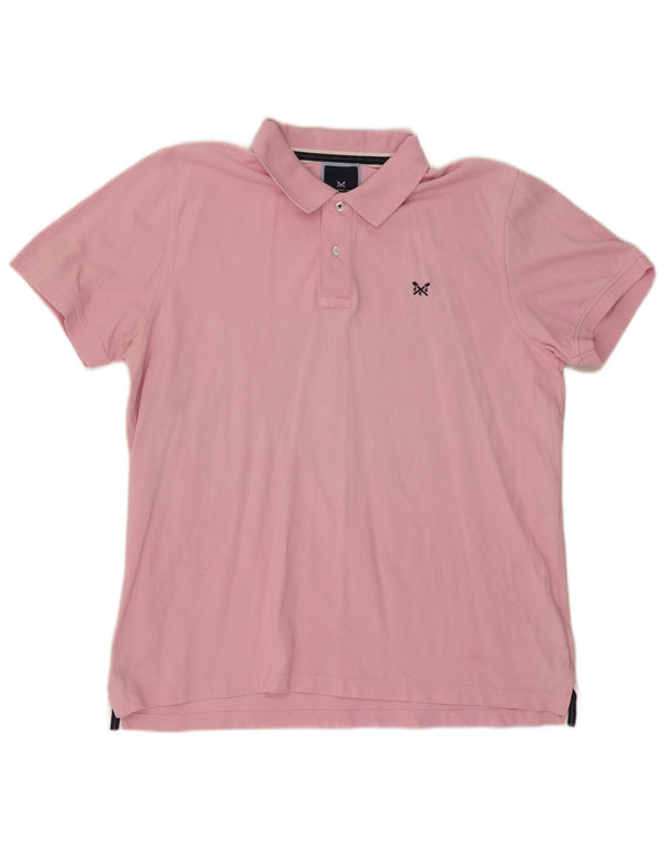 Crew Clothing Herren Poloshirt 2XL Rosa Baumwolle