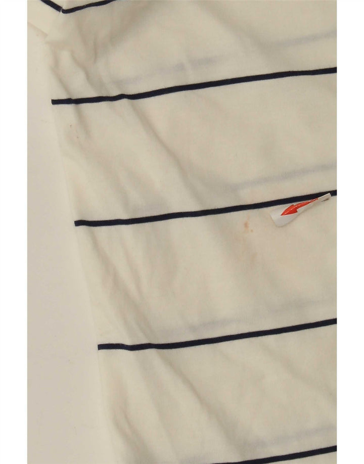 Nike Herren-Poloshirt mit normaler Passform, 2XL, weiß gestreift, Baumwolle