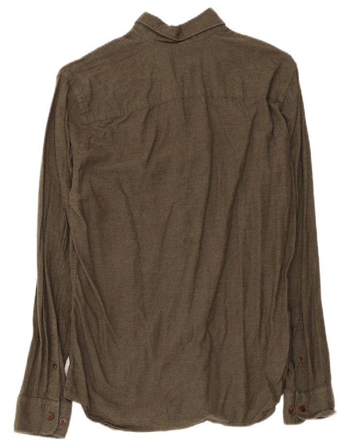 Jack & Jones Herrenhemd XS Khaki Baumwolle