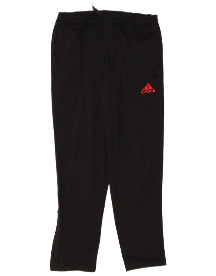 ADIDAS Mens Tracksuit Trousers Large  Black Polyester