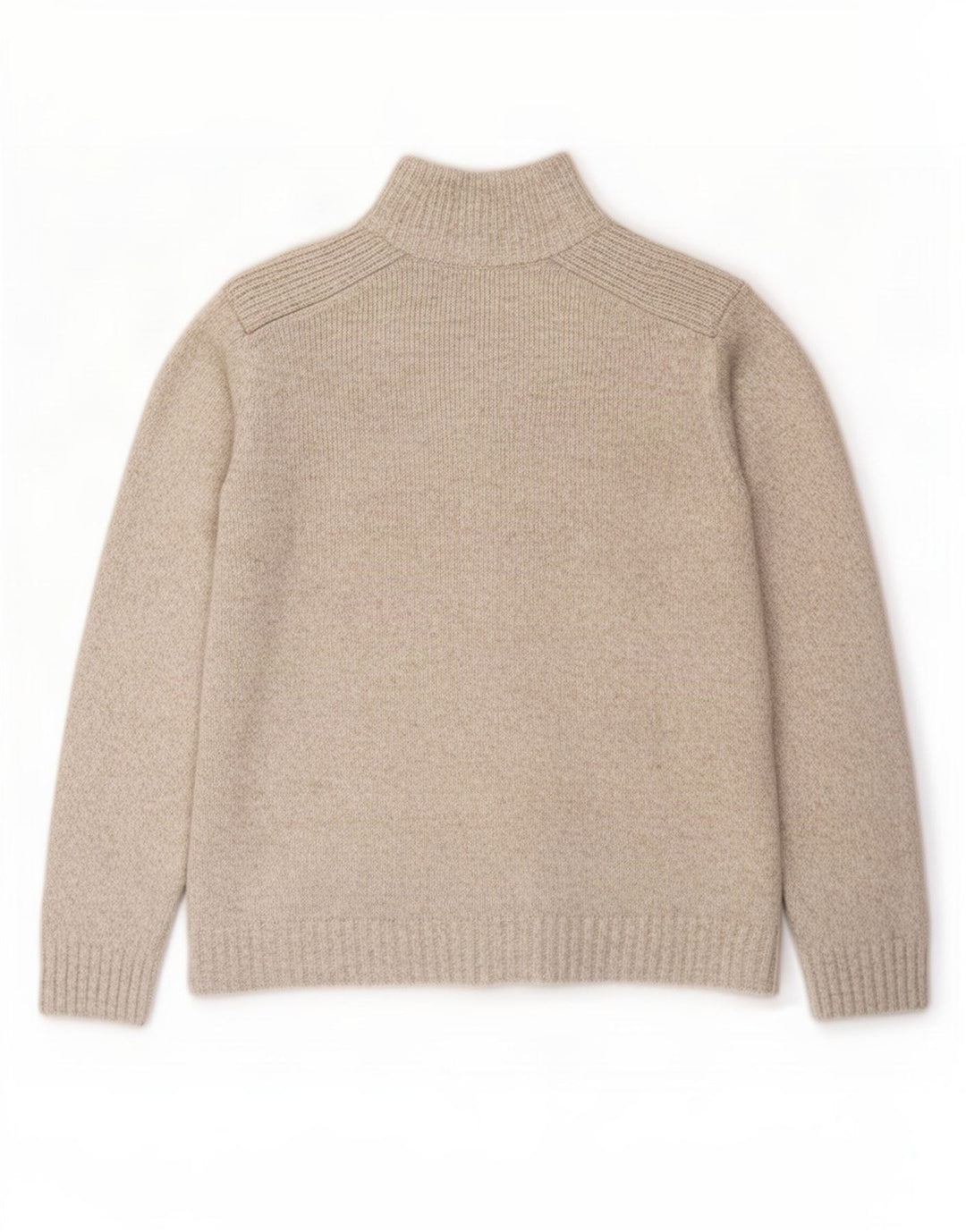 Marks & Spencer Herren-Strickjacke, groß, beige meliert, Acryl