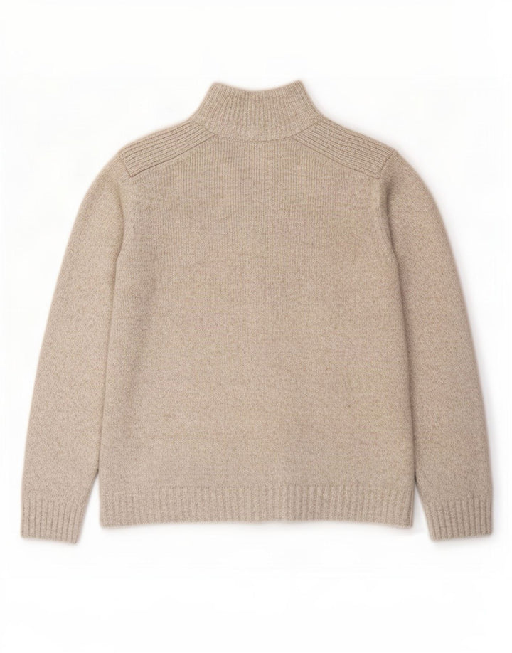 Marks & Spencer Herren-Strickjacke, groß, beige meliert, Acryl