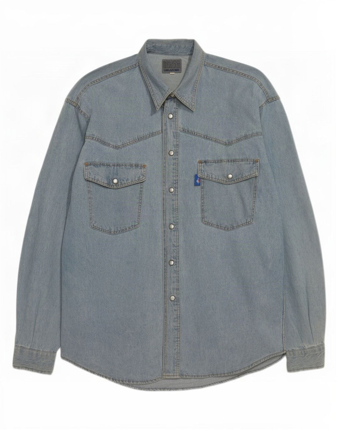 Vagabond Herren Jeanshemd Mittelblau