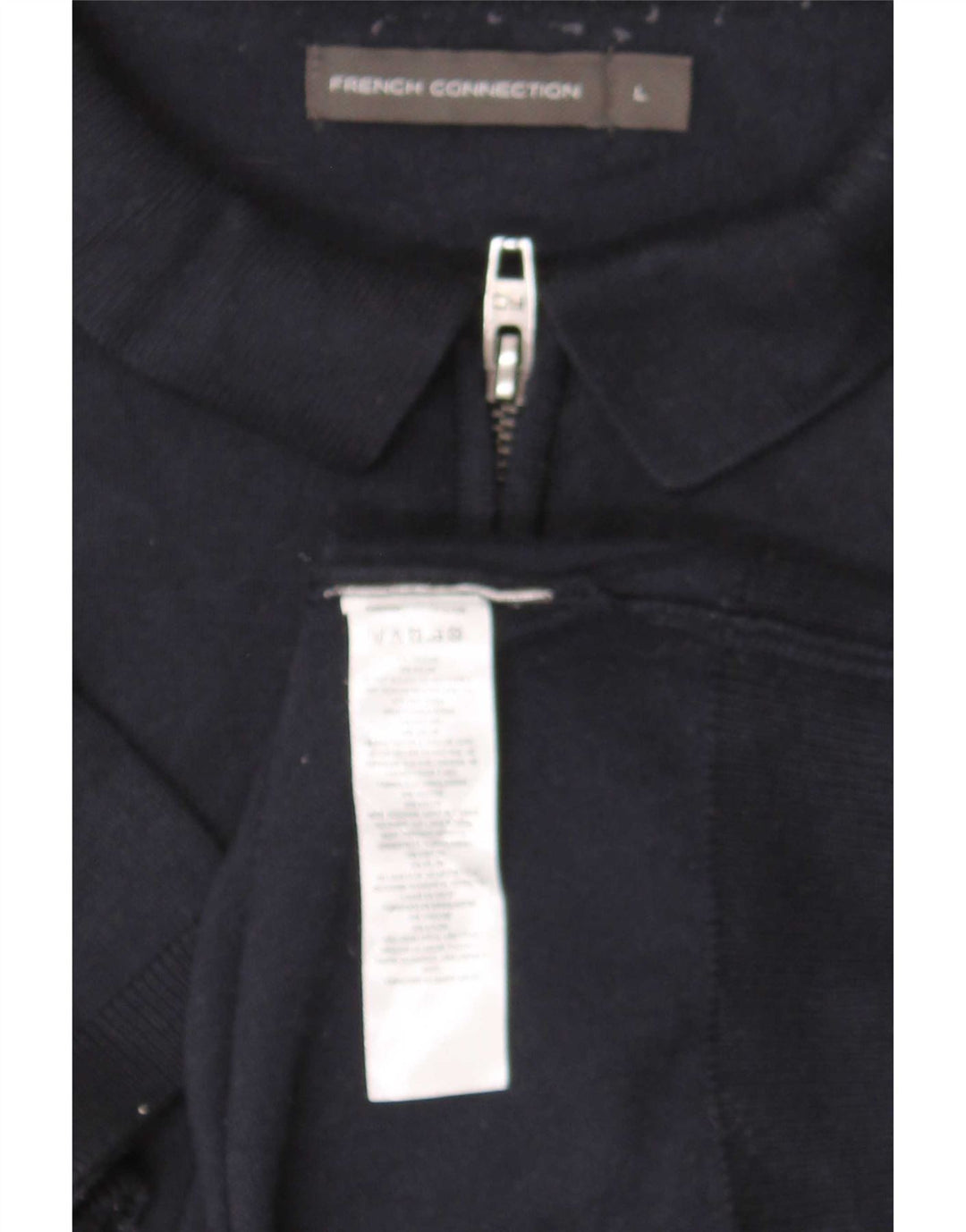 French Connection Herren-Poloshirt, groß, Marineblau, Viskose