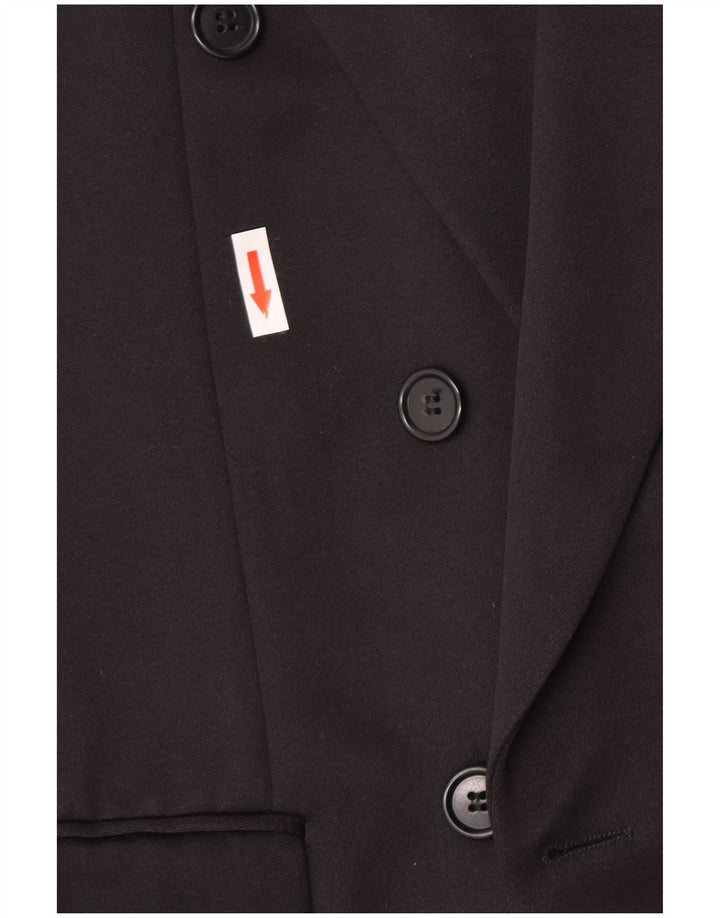 Hugo Boss Herren-Zweireiher-Blazerjacke, EU 48, mittleres Marineblau