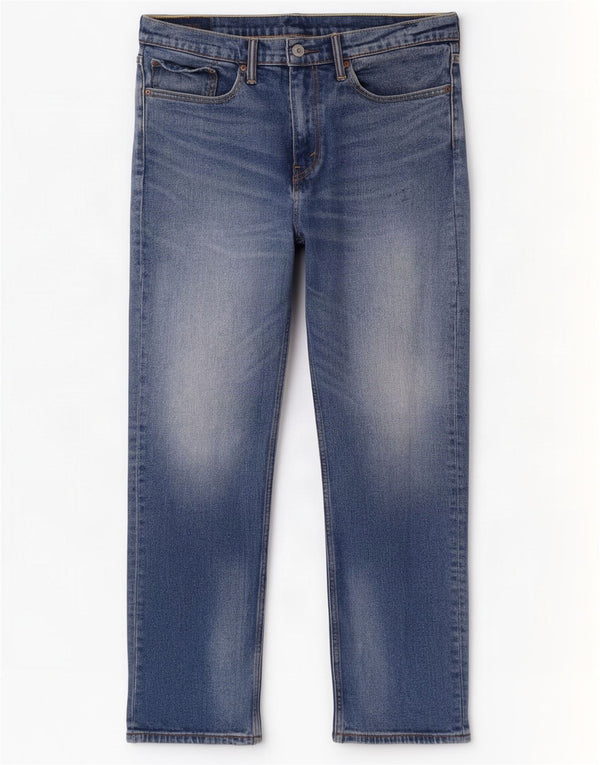 Levi's Herren Straight Jeans W34 L32 Blaue Baumwolle