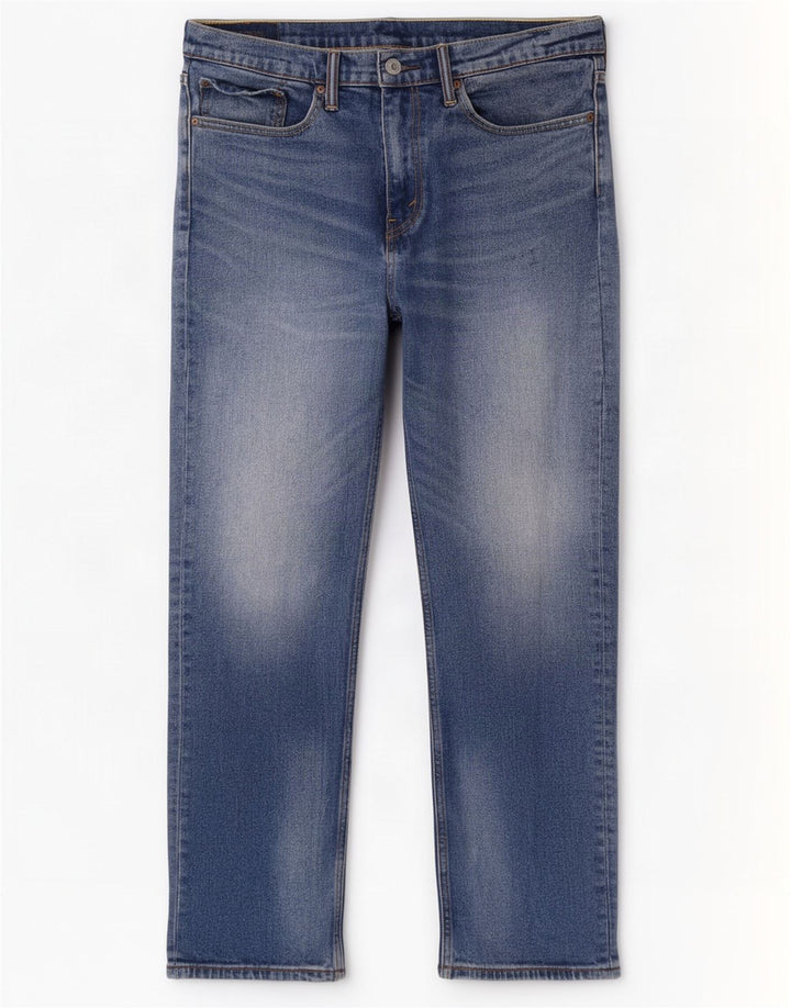 Levi's Herren Straight Jeans W34 L32 Blaue Baumwolle