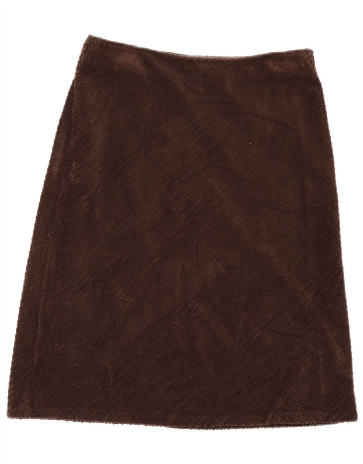 Sisley Damen Cordrock W28 Mittelbraun