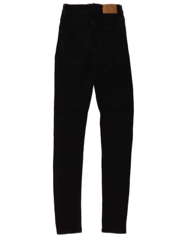 Zara Damen High Waist Skinny Jeans EU 32 2XS W22 L27 Schwarz