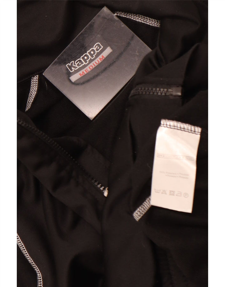 Kappa Herren-Trainingsanzugoberteil mit Grafik, Mittelschwarzes Polyester