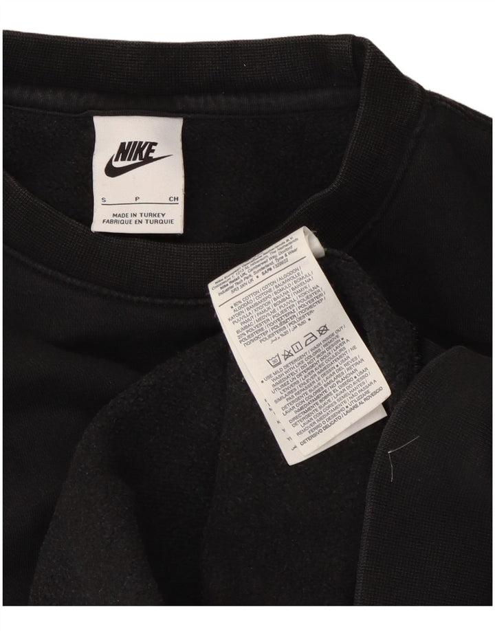 Nike Herren Sweatshirt Pullover Small Schwarz Baumwolle
