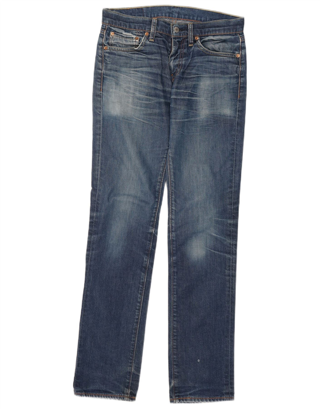Levi's Damen 511 Slim Jeans W30 L34 Blaue Baumwolle