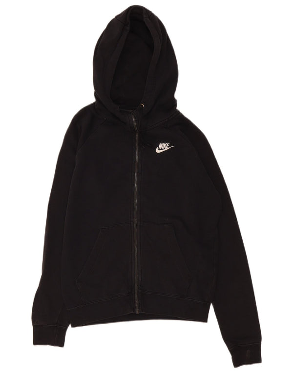 Nike Herren-Kapuzenpullover mit Reißverschluss, XS, schwarze Baumwolle