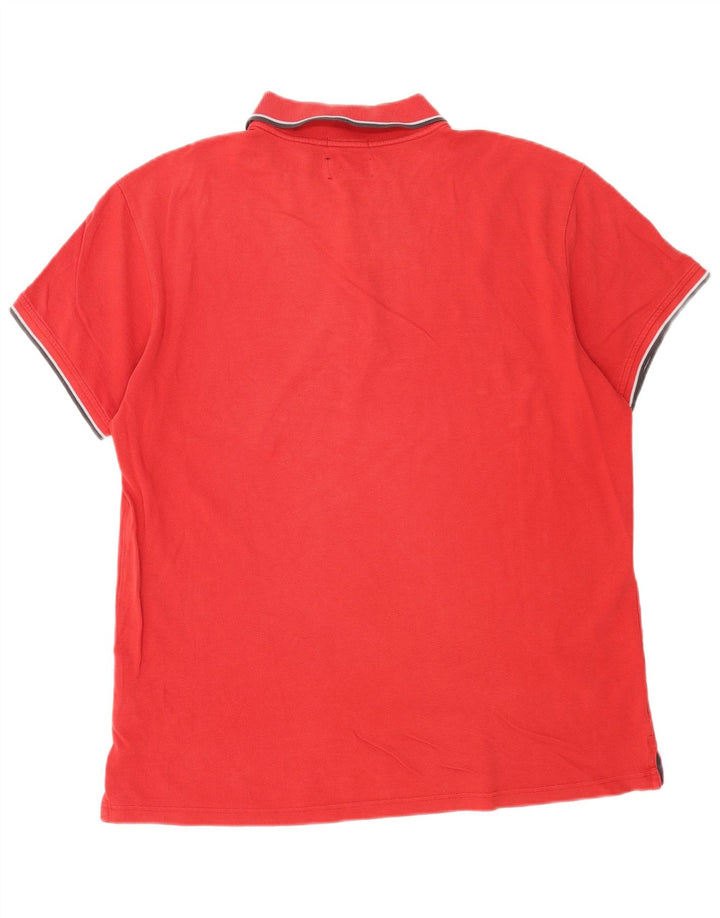 Marlboro Classics Herren-Poloshirt 2XL, rote Baumwolle
