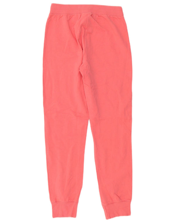 Champion Womens Tracksuit Trousers Joggers UK 12 Medium  Pink Cotton