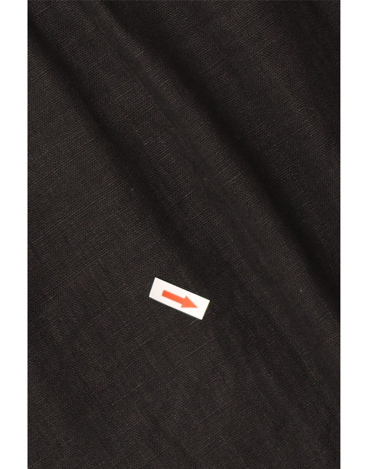 HOBBS Damen Etuikleid UK 12 Mittelschwarzes Leinen