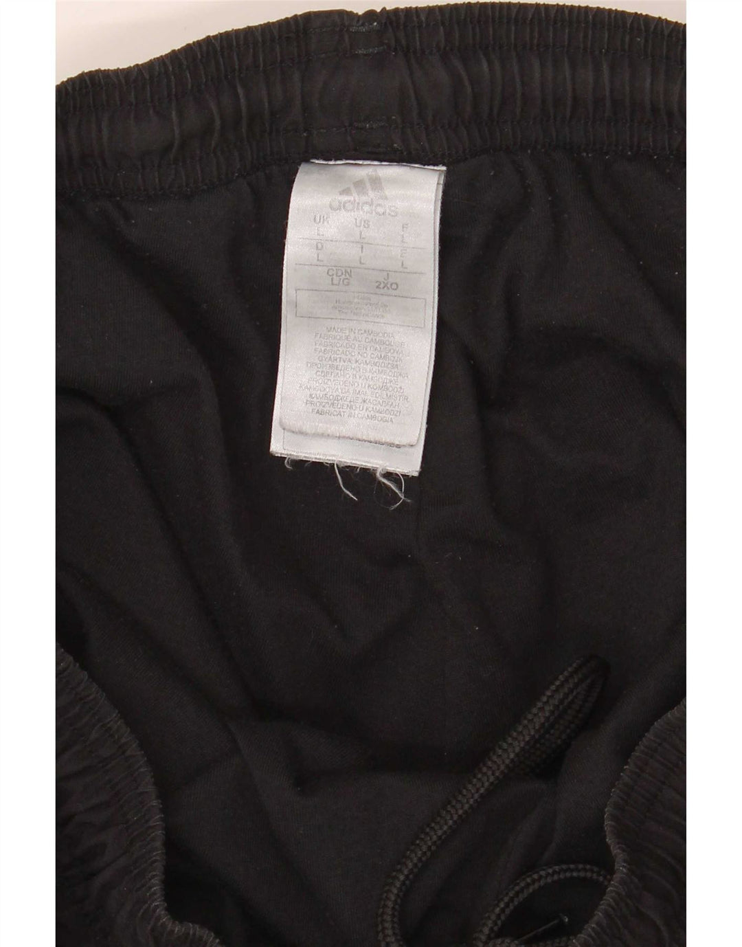 Adidas Herren-Trainingshose, Jogginghose, Größe L, Schwarz, Polyester
