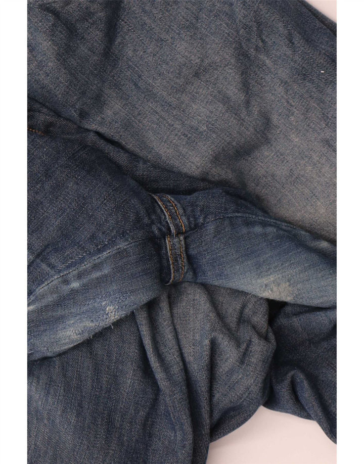 Armani Damen Slim Jeans W32 L27 Blaue Baumwolle