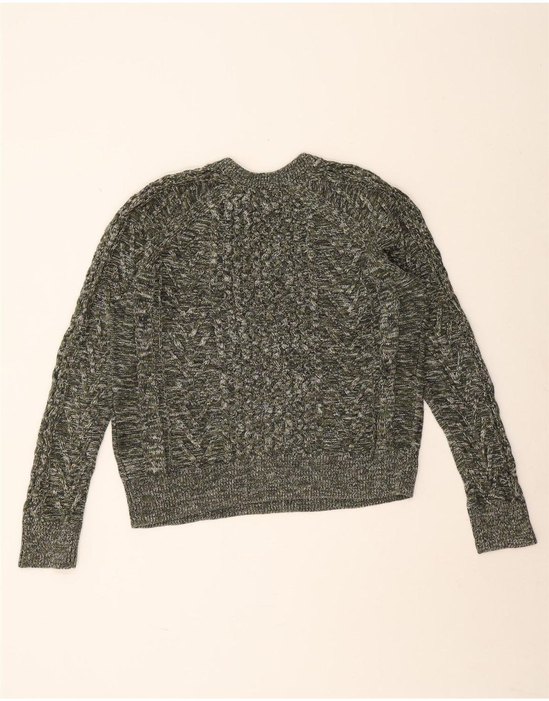 Gap Damen-Pullover, übergroß, Rundhalsausschnitt, Gr. 40, Größe L, Grau meliert