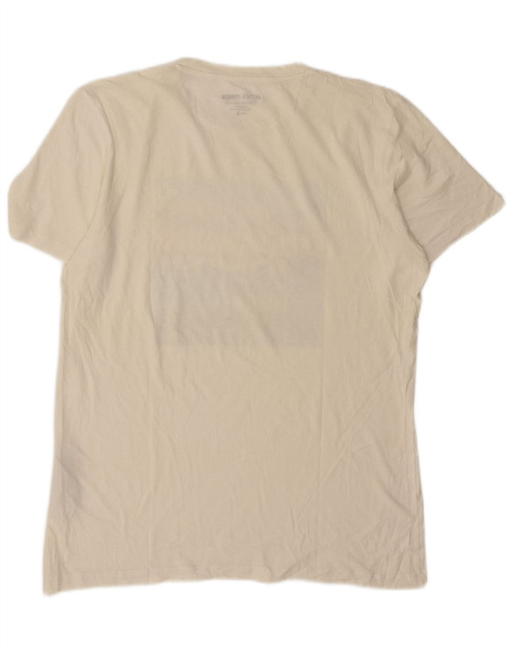 Jack & Jones Herren-T-Shirt mit Grafik, Größe S, weiße Baumwolle