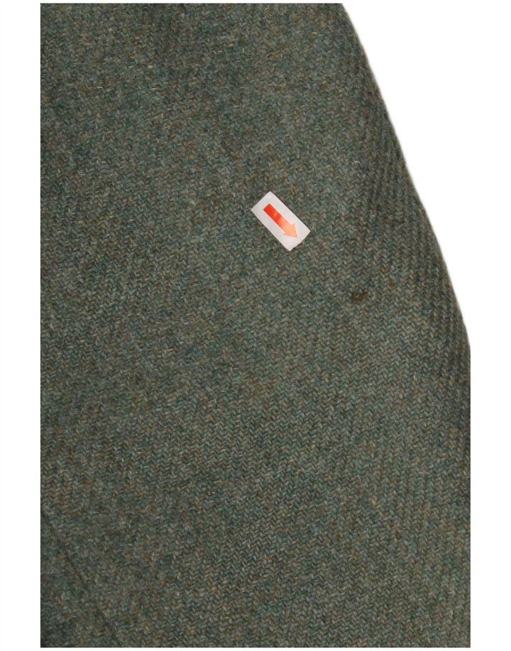 BURTON Maßgeschneiderte 2-Knopf-Blazerjacke für Herren, UK 38, mittelgrüne Schurwolle