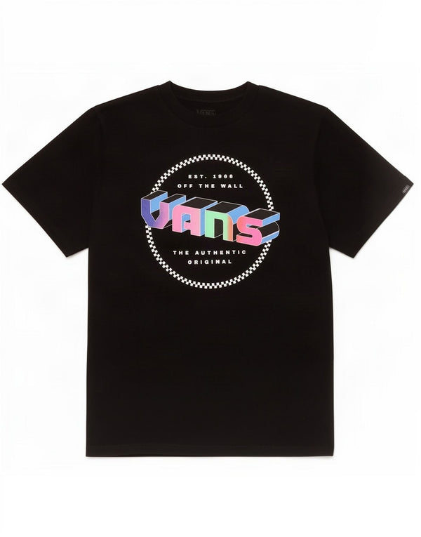 Vans Jungen-T-Shirt mit klassischer Passform und Grafik, 14–15 Jahre, XL, schwarze Baumwolle