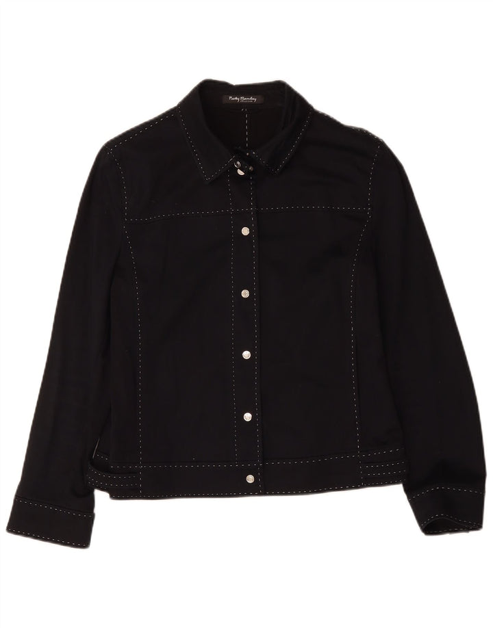 Betty Barclay Damen Bomberjacke UK 14 Mittelschwarze Baumwolle