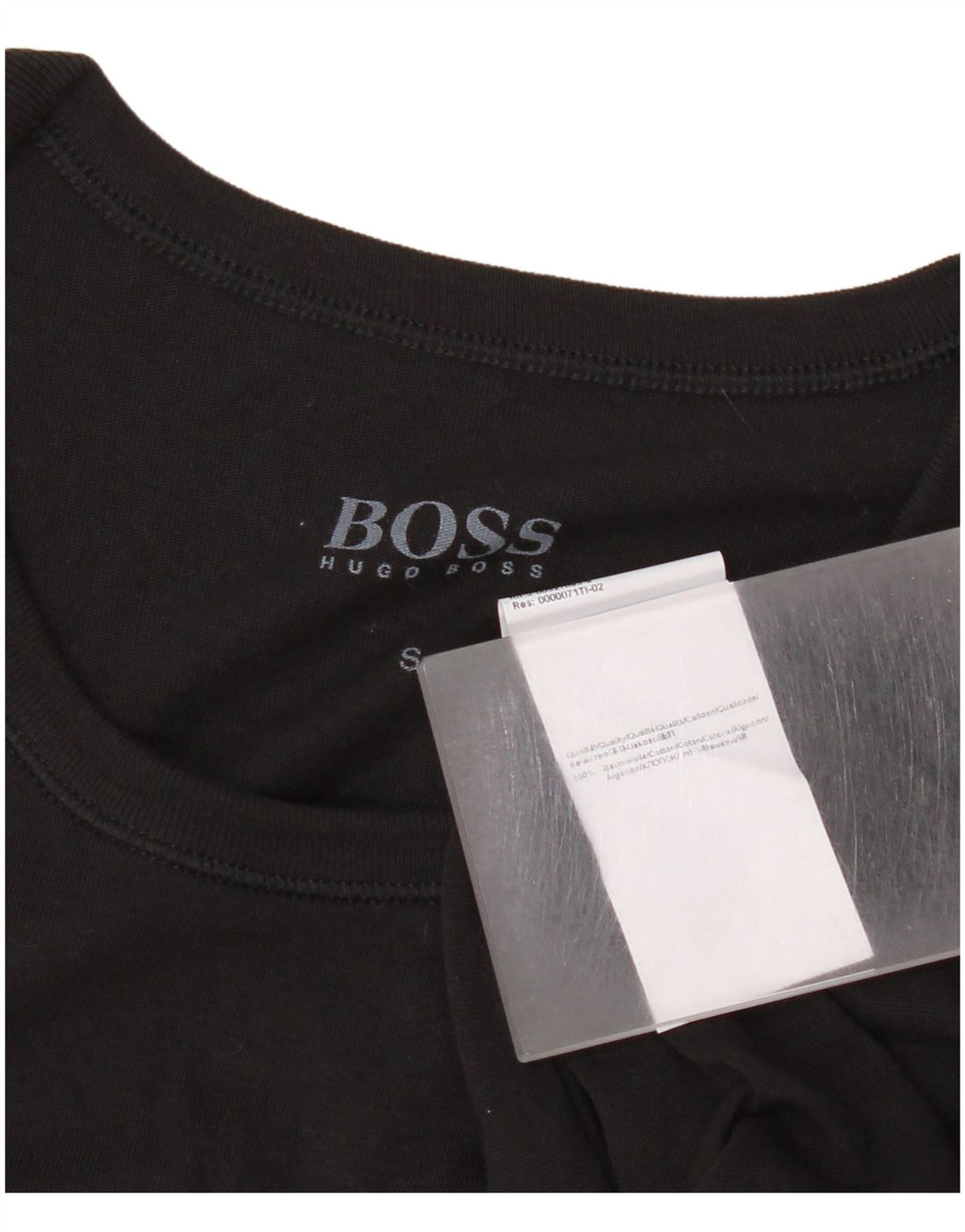 Hugo Boss Herren T-Shirt Top Small Schwarz Baumwolle
