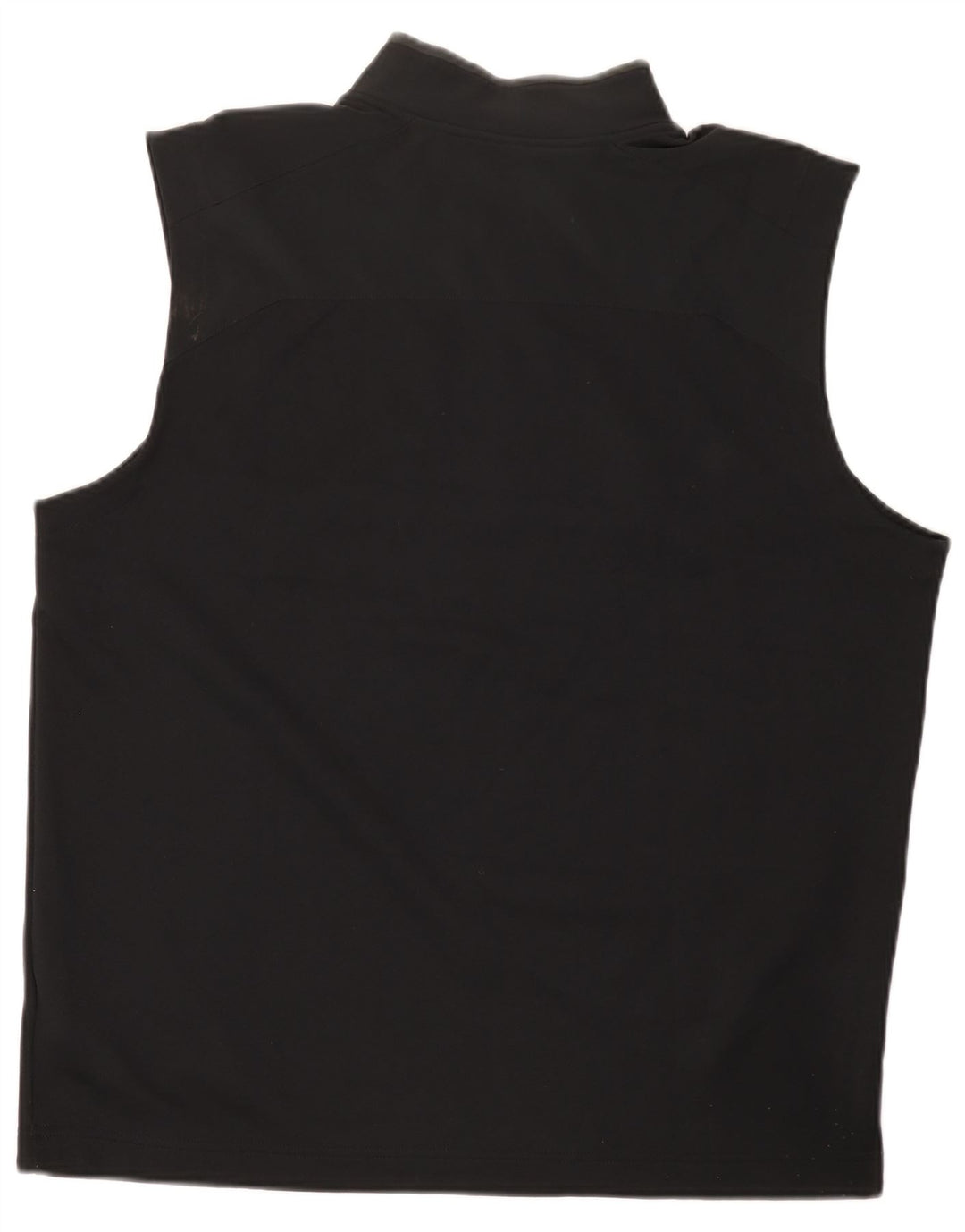 Nike Herren Dri Fit Weste mit Reißverschluss und Halsausschnitt, groß, aus schwarzem Polyester