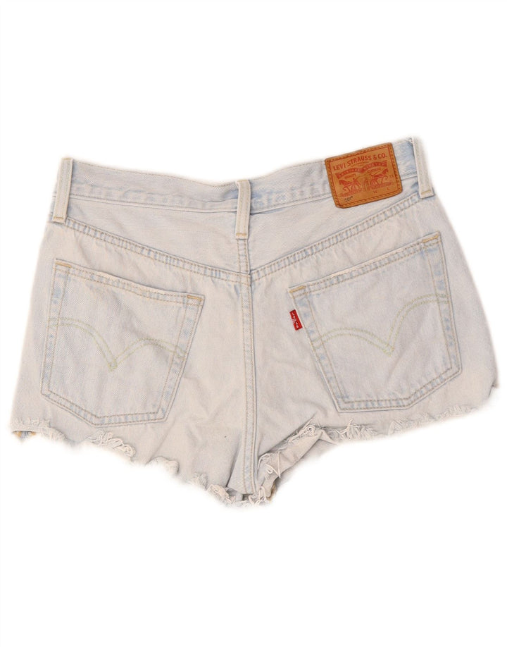 LEVI'S Damen 501 Jeansshorts W27 Small Blaue Baumwolle