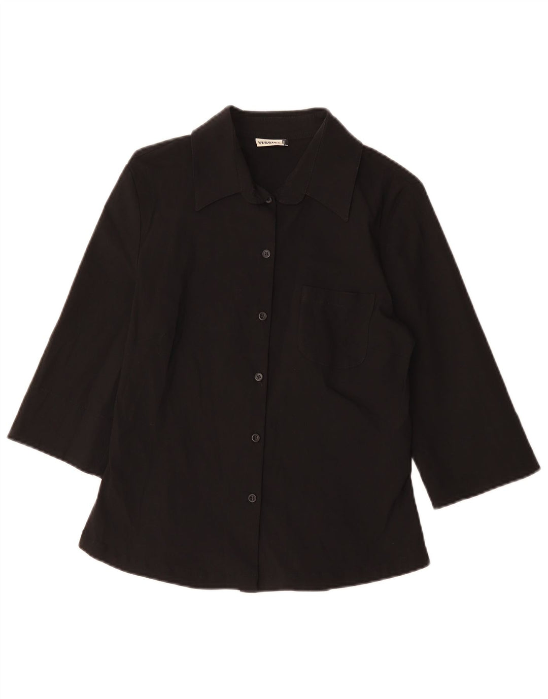 YESSICA Damen 3/4-Ärmel-Hemdbluse EU 38 Mittelschwarze Viskose