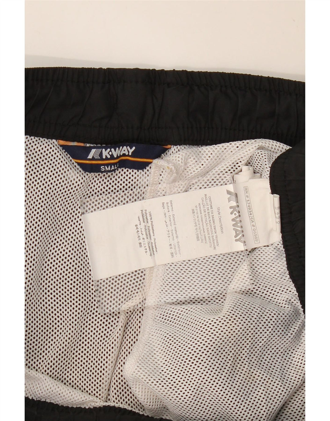 K-WAY Womens Swimming Shorts UK 10 Small  Black Polyester