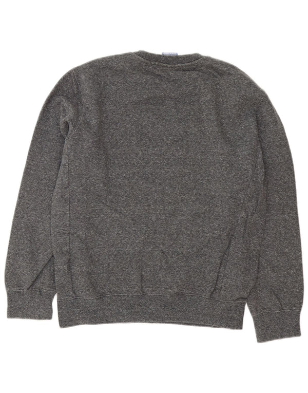 Champion Damen-Sweatshirt-Pullover, UK 14, mittelgrau gefleckte Baumwolle