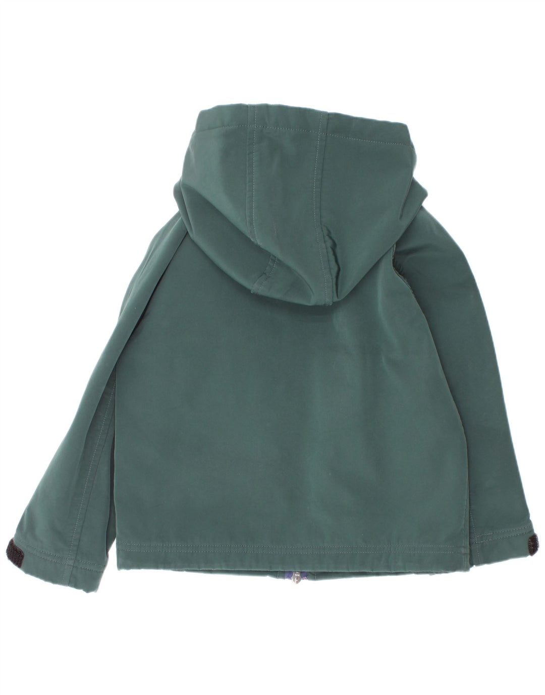 K-Way Jungen-Windbreakerjacke mit Kapuze, 4–5 Jahre, grünes Polyester