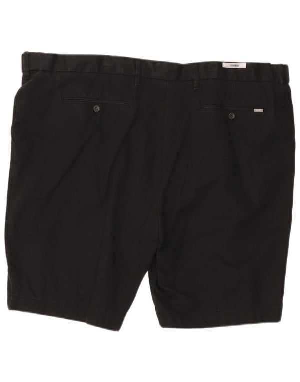 Marks & Spencer Herren-Chinoshorts mit normaler Passform, W48, 4XL, schwarze Baumwolle