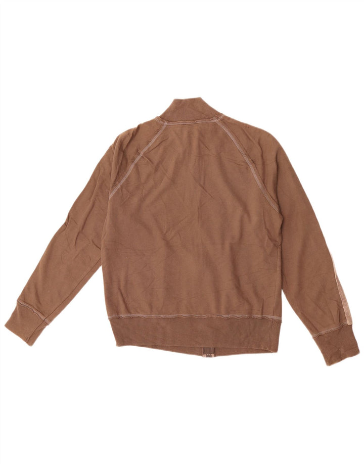 Marks & Spencer Damen-Trainingsanzug-Top-Jacke, UK 14, Größe L, Braun, Farbblock