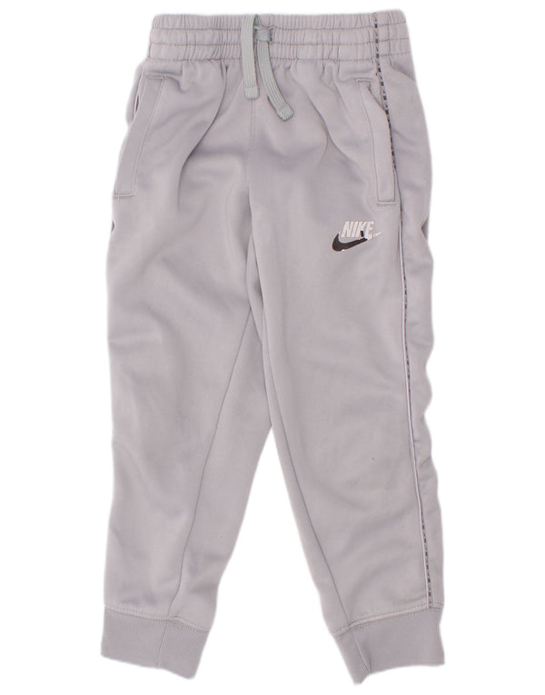 Nike Jungen-Trainingsanzug mit Grafik, Jogginghose, 4–5 Jahre, Größe S, Grau, Polyester