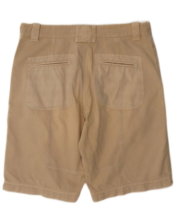 Vintage Herren Chino-Shorts mit Grafik, W36, groß, Beige