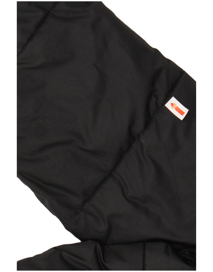 HOLLISTER Damen Übergroße wattierte Jacke UK 6 XS Schwarz Polyester