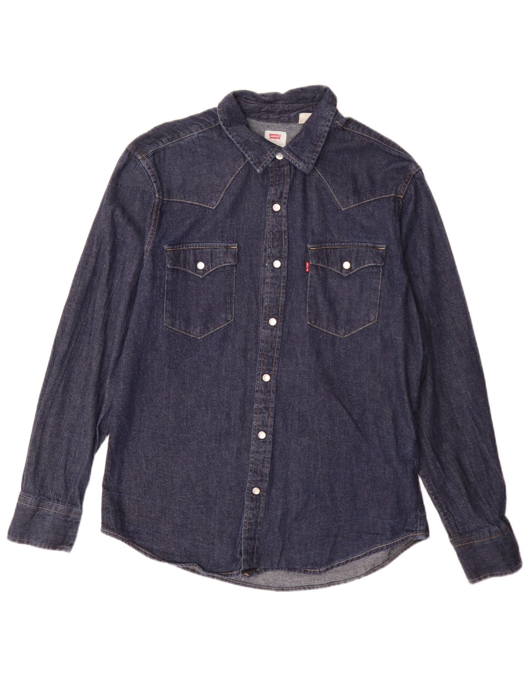 Levi's Herren-Jeanshemd mit Standard-Passform, mittelblau, klassisch