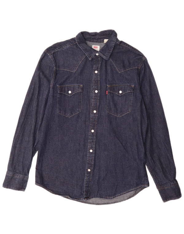 Levi's Herren-Jeanshemd mit Standard-Passform, mittelblau, klassisch
