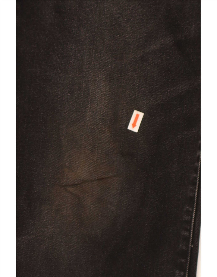 Marks & Spencer Herren Straight Jeans W36 L27 Schwarze Baumwolle