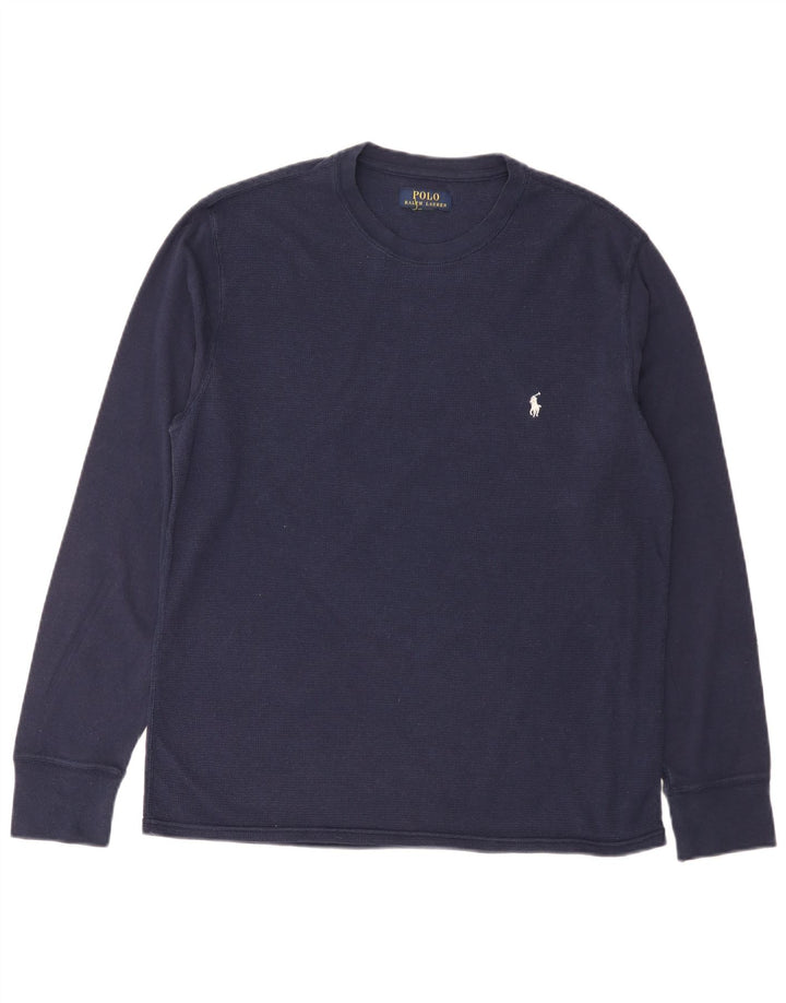 Polo Ralph Lauren Herren-Oberteil, langärmelig, mittelgroß, Marineblau