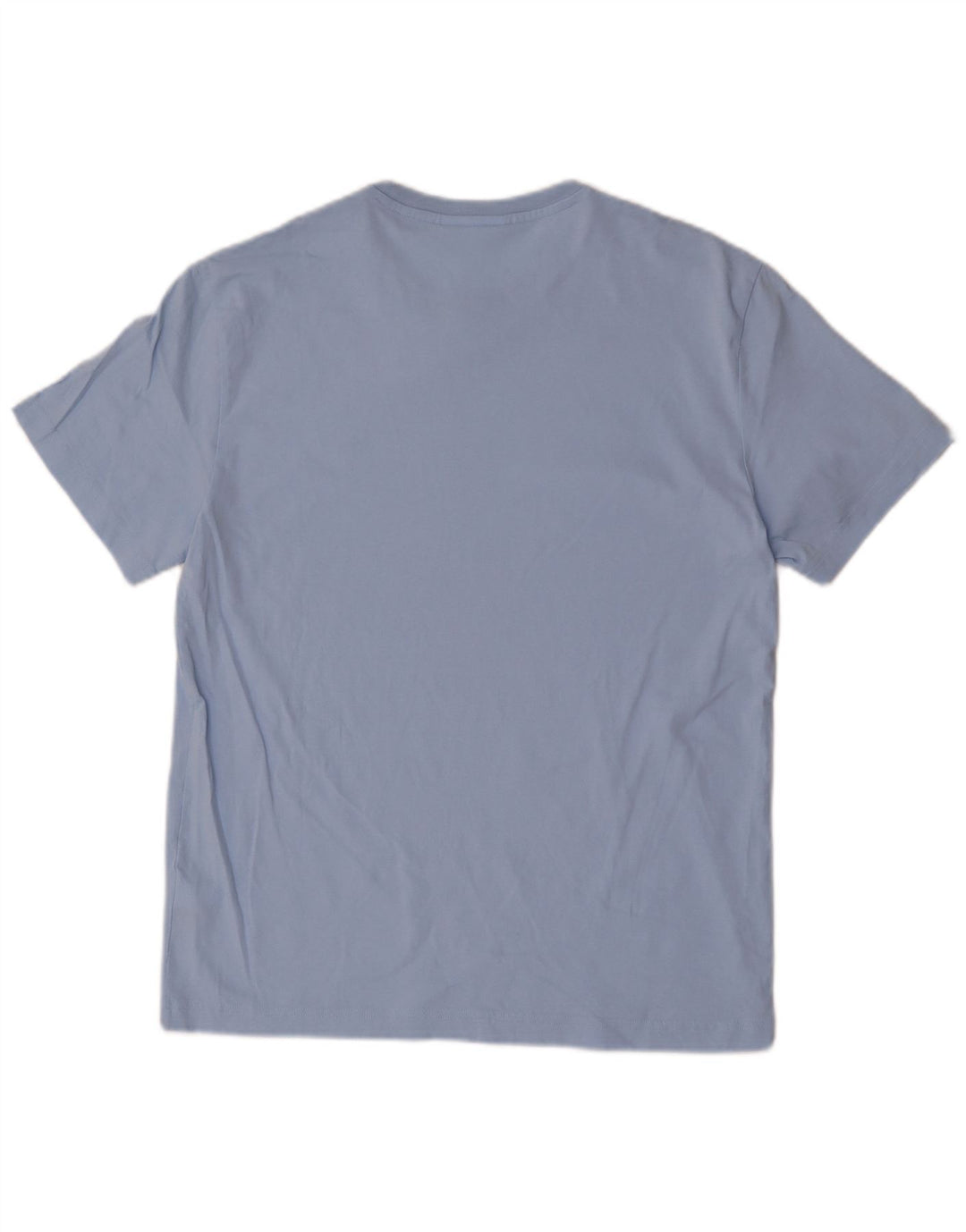 Lacoste Herren-T-Shirt mit normaler Passform, Größe 4, mittelblaue Baumwolle