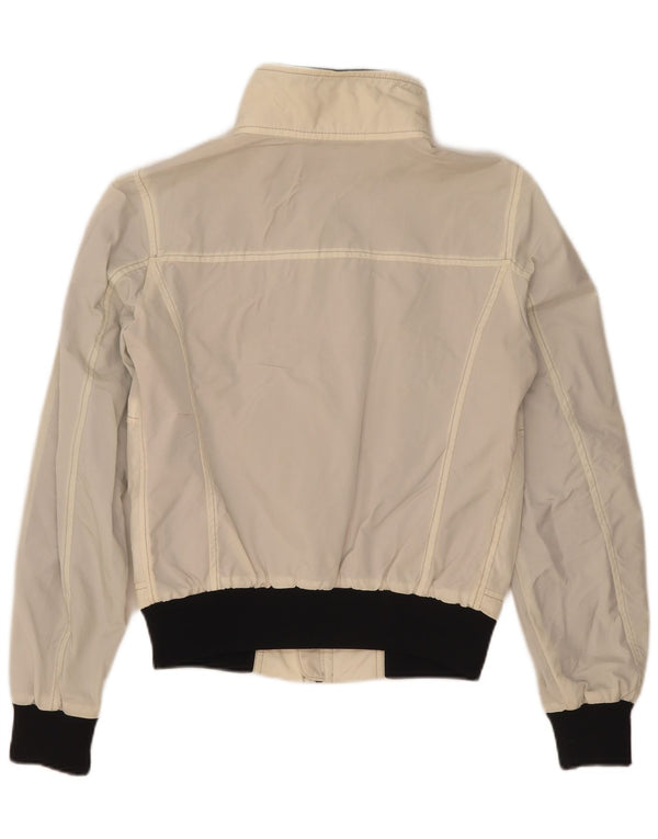 Refrigiwear Damen Cruz Bomberjacke UK 14 Large Weiß Colourblock Nylon