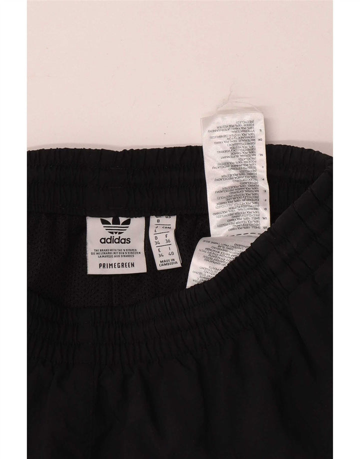 Adidas Damen Sportshorts UK 8 Small Schwarz Polyester