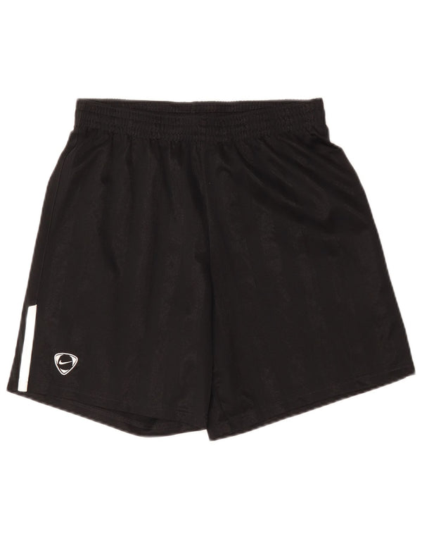 Nike Boys Sport Shorts 13-14 Years XL Black Striped Polyester