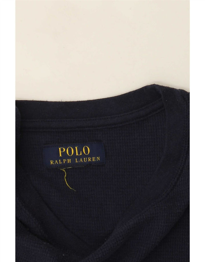Polo Ralph Lauren Herren-Oberteil, langärmelig, mittelgroß, Marineblau