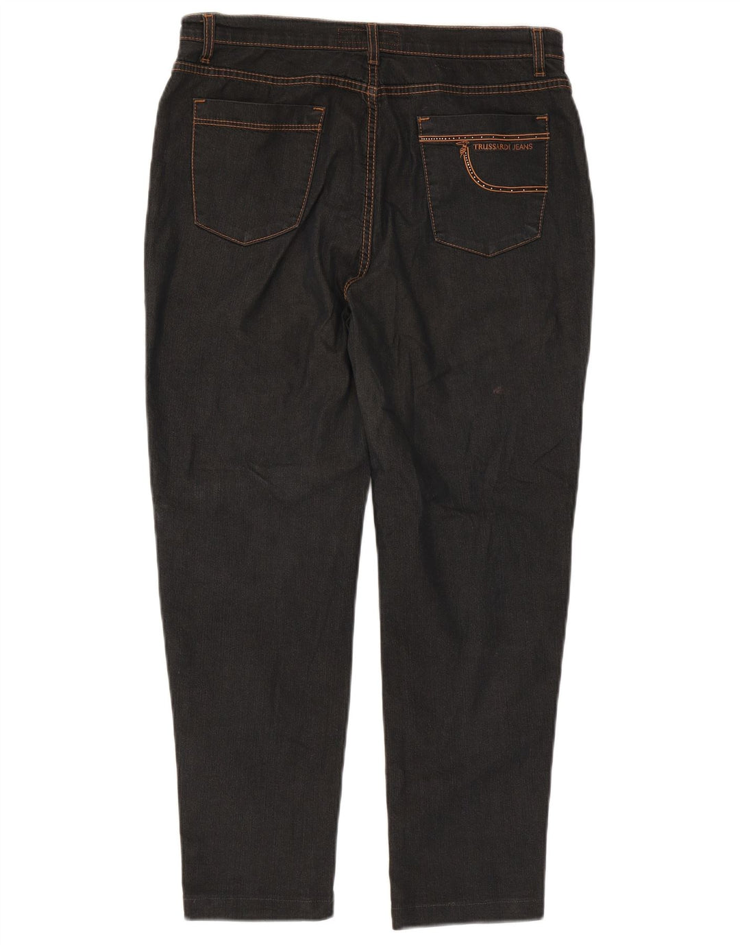 Trussardi Damen Tapered Jeans W34 L26 Schwarz