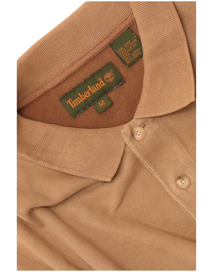 Timberland Herren-Langarm-Poloshirt aus mittelbeiger Baumwolle